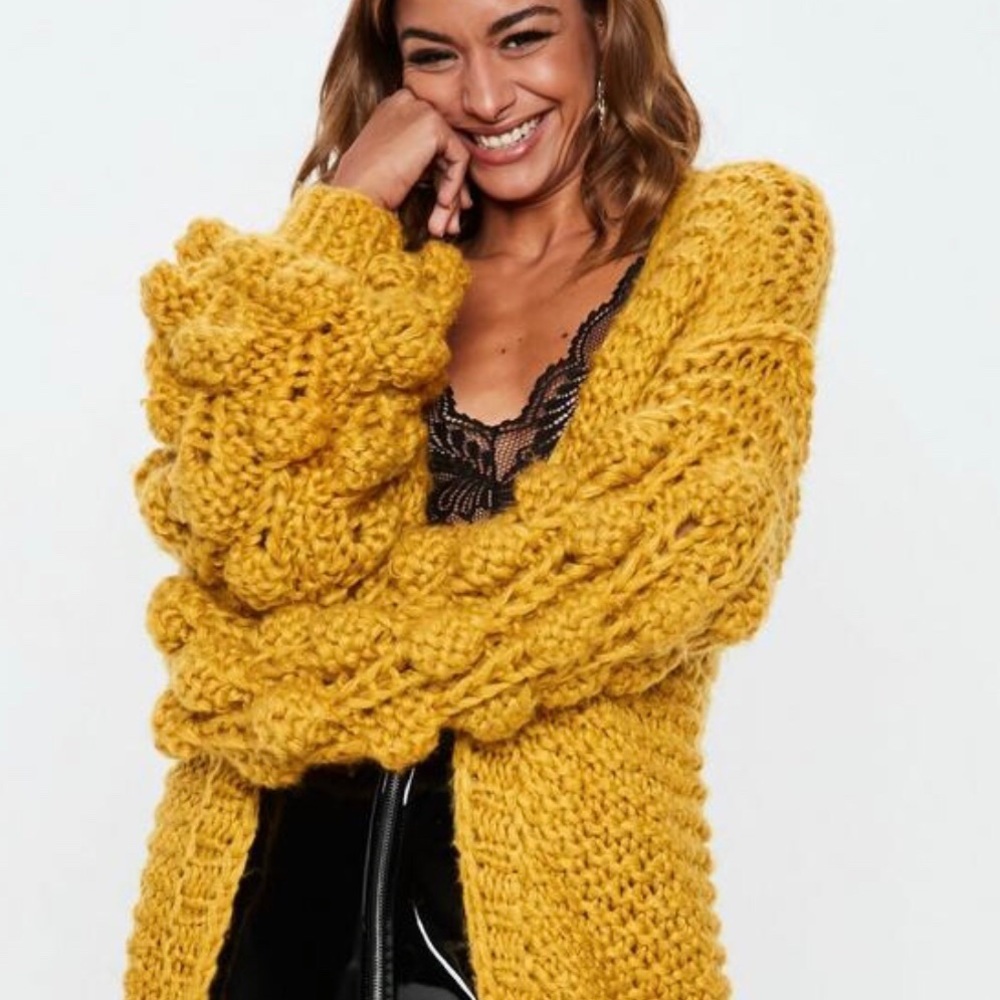 Misguided bubble sleeve sweater